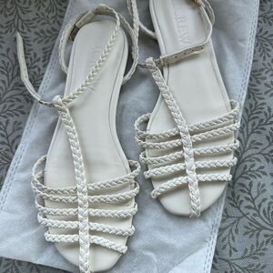 J. Crew Women's Ivory Braided Sandals